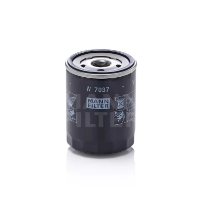Imagem de MANN FILTER W 7037 Filtro de óleo M 20 X 1.5 com uma válvula retenção aparafusado SUBARU: Legacy 4, Forester IV, Outback III