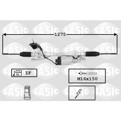 Imagem de SASIC 7176063 Caixa da Direcção elétrico com articulação axial, sem de rótulas VOLKSWAGEN: Golf 7