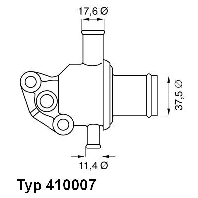 Imagem de WAHLER 410007.87D Termóstato, líquido de refrigeração 87 com junta FIAT: Seicento / 600 Hatchback, Cinquecento
