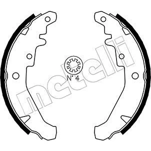 Imagem de METELLI 53 0078 Maxilas de Travão 185,0mm 29mm com acessórios FIAT: Palio I Weekend