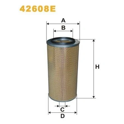 Imagem de WIX FILTERS 42608E Filtro de ar 495 240 Cartucho filtrante