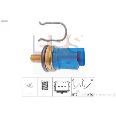 Imagem de EPS 1.830.293 Sensor da Temperatura do Líquido de Refrigeração Made in Italy OE Equivalent Azul PEUGEOT: 206 Hatchback, Partner I Van, 306 Sedan