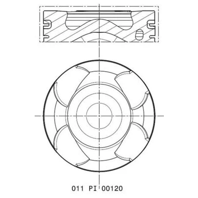 Imagem de Êmbolo MAHLE ORIGINAL 011 PI 00120 000