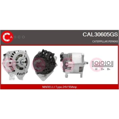 Imagem de CASCO CAL15103AS Alternador 12V 125A RENAULT: CLIO 2, MEGANE 2 Kombi, Kangoo I Express, NISSAN: Almera Limousine, Qashqai / Qashqai+2