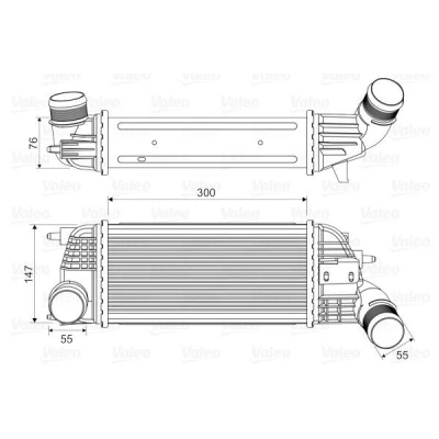 Imagem de VALEO 818620 Intercooler sem válvula de recirculação dos gases escape