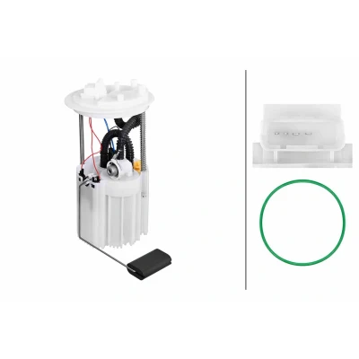 Imagem de HELLA 8TF 358 306 811 Unidade de alimentação combustível com junta, sensor nível elétrico Gasolina FIAT: Punto II Hatchback