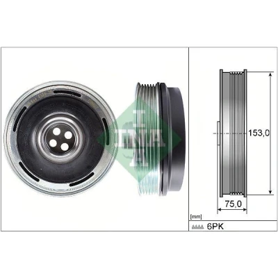 Imagem de INA 544 0169 10 Polia da Cambota 153,00 MINI: Hatchback, Clubman