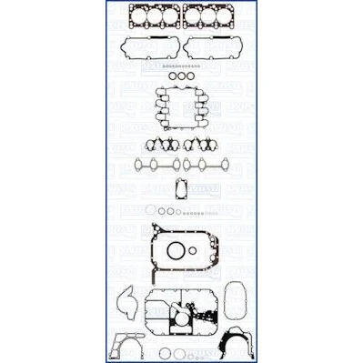Imagem de AJUSA 50176600 Jogo completo de juntas, motor Com junta da cabeça do motor, retentores haste válvulas FIBERMAX AUDI: A4 B5 Sedan