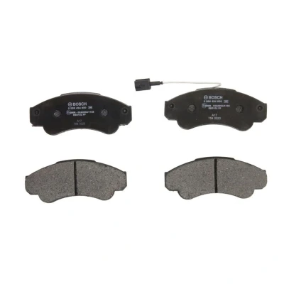 Imagem de BOSCH 0 986 494 850 Jogo de pastilhas para travão disco Baixo teor metálico com sensor desgaste integrado chapa anti ruído