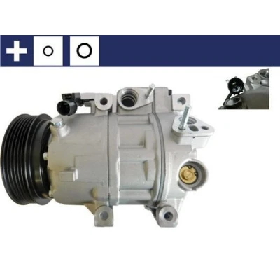 Imagem de MAHLE ORIGINAL ACP 1411 000S Compressor 7VS18ic 12 PAG 46 YF R 1234yf, 134a com retentor HYUNDAI: SANTA FE 2