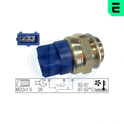Imagem de Interruptor de temperatura, ventilador do radiador ERA 330272