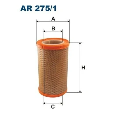 Imagem de FILTRON ar 275/1 Filtro de 221,5 128 Cartucho filtrante RENAULT: Megane 1, 1 Coach, Scenic