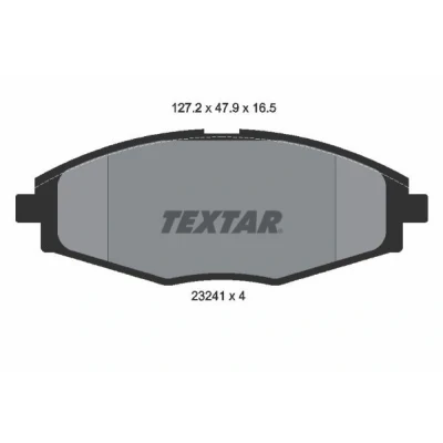 Imagem de TEXTAR 2324102 Jogo de pastilhas para travão disco não preparado indicador aviso desgaste DAEWOO: Matiz I Hatchback, Lanos Hatchback