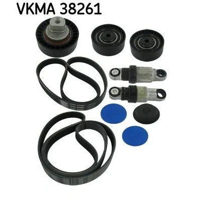 Imagem de SKF VKMA 38261 Jogo de correias trapezoidais estriadas BMW: 3 Cabrio, Coupe, Sedan