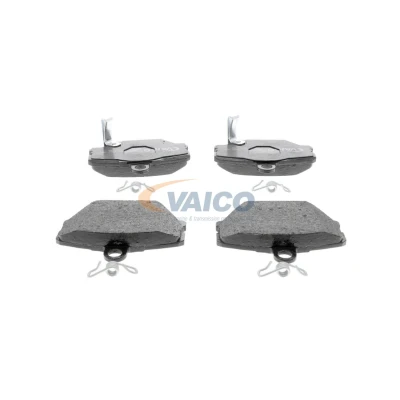 Imagem de VAICO Jogo de pastilhas para travão disco Q+, original equipment manufacturer quality Eixo dianteiro com avisador sonoro desgaste sem acessórios