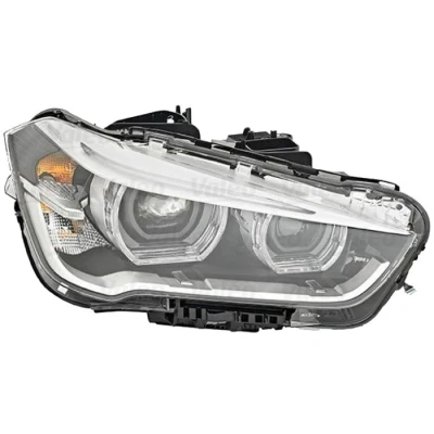 Imagem de VALEO ORIGINAL PART 046735 Farol Principal à direita LED para circulação pela com motor de regulação do alcance dos faróis