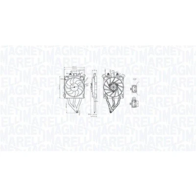 Imagem de MAGNETI MARELLI 069422854010 Ventilador de Radiador 310mm 12V 234W
