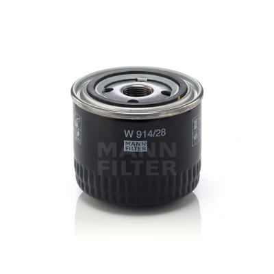 Imagem de MANN FILTER W 914/28 Filtro de óleo M 22 X 1.5 com uma válvula retenção aparafusado FIAT: Ducato III Camião plataforma / Chassis