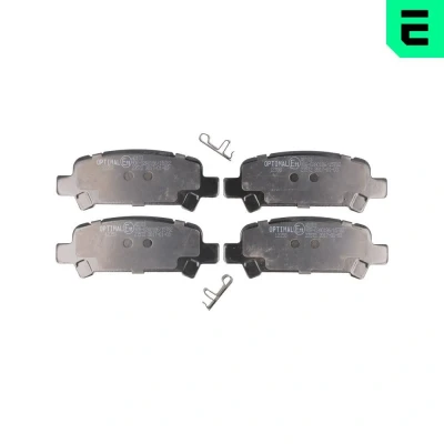 Imagem de OPTIMAL BP 12358 Jogo de pastilhas para travão disco Eixo traseiro com avisador sonoro desgaste SUBARU: Impreza II Sedan, I Sedan