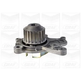 Imagem de GRAF PA1063 Bomba de água 20 com junta mecânico Chapa aço 59,28 para accionamento da correia dentada HYUNDAI: SANTA FE 2, Tucson, Elantra III Sedan