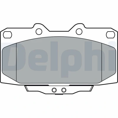 Imagem de DELPHI LP3409 Jogo de pastilhas para travão disco com avisador sonoro desgaste sem chapa anti ruído acessórios TOYOTA: Yaris III Hatchback