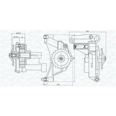 Imagem de MAGNETI MARELLI 351516000014 Bomba de Óleo VOLKSWAGEN: Golf 6, 4 Variant, 5, SEAT: Ibiza 3, Leon I Hatchback, AUDI: A3 Hatchback