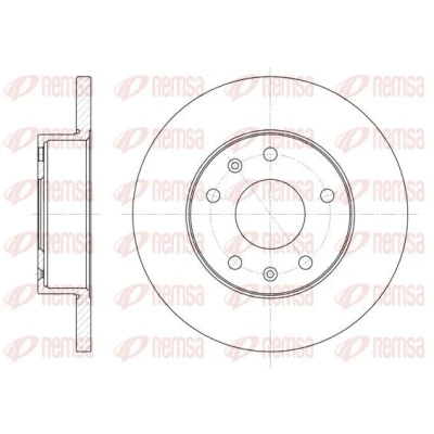 Imagem de REMSA 6721.00 Disco de travão Eixo dianteiro 262, 262 14 5 cheio LAND ROVER: Freelander I SUV, SUV Cabrio