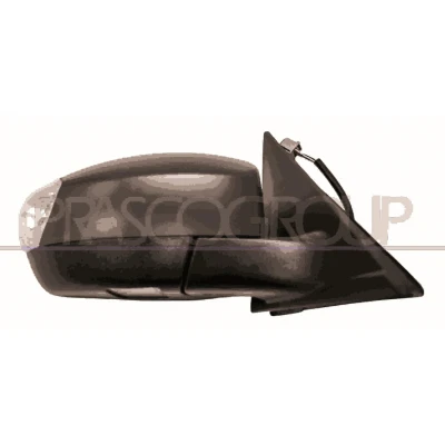 Imagem de Espelho retrovisor Prasco Premium FD0797323P à direita com subcapa elétrico aquecível, convexo, iluminação circundante, sem cor