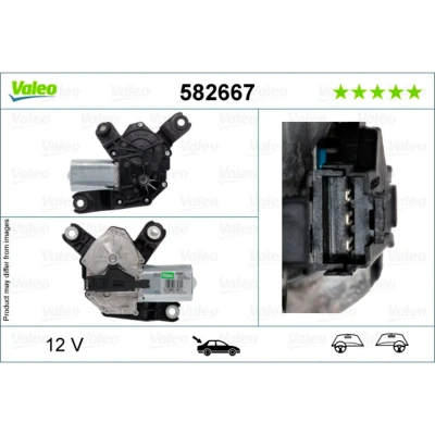 Imagem de VALEO 582667 Motor de Limpa Vidros 12 traseira para veículos volante à esquerda/direita