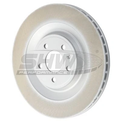 Imagem de SHW Performance PRX39506 Disco de travão Eixo traseiro 356 28 interior ventilado, liso revestido alto carbono PORSCHE: Macan