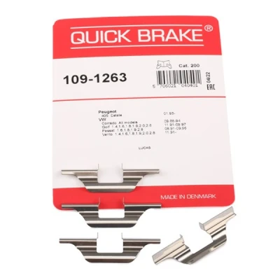 Imagem de QUICK BRAKE 109 1263 Kit de acessórios, pastilhas travão VOLKSWAGEN: GOLF 2, 3, SEAT: Ibiza Córdoba I Sedan, FORD: Galaxy Mk1 MPV