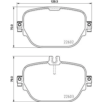 Imagem de HELLA 8DB 355 031 711 Jogo de pastilhas para travão disco preparado indicador aviso desgaste com parafusos pinça
