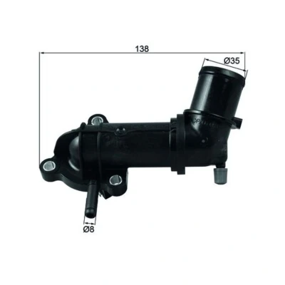 Imagem de MAHLE ORIGINAL TI 245 88 Termóstato, líquido de refrigeração com junta FIAT: Punto Evo Hatchback, BRAVO 2, Grande Hatchback