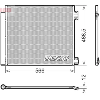 Imagem de DENSO DCN46026 Condensador com secador R 134a RENAULT: Espace 5, NISSAN: X Trail