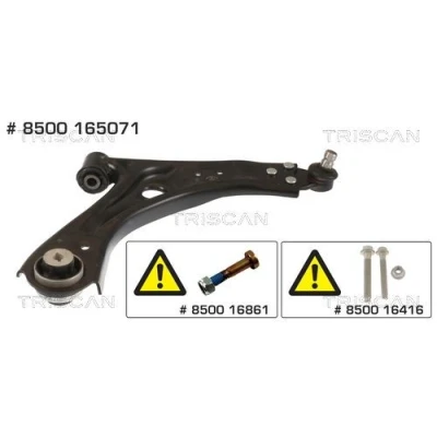 Imagem de TRISCAN 8500 165071 Braço de suspensão com articulação suspensão/guia, apoio borracha transversal 21 FORD: Focus Mk4 Hatchback