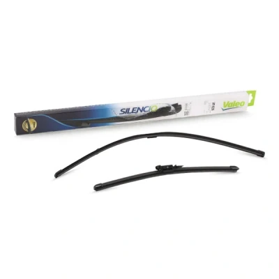 Imagem de Escova do limpa vidros Valeo Silencio X.trm, Flat Blade Set 574375 à frente Sem armação Top Lock OPEL: Corsa D Hatchback, E Hatchback
