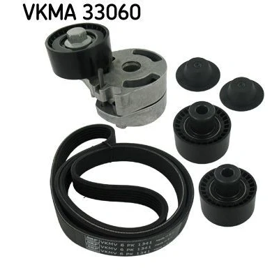 Imagem de SKF VKMA 33060 Jogo de correias trapezoidais estriadas PEUGEOT: 206 Hatchback, Partner I Van, SW, CITROËN: Xsara Picasso