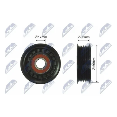 Imagem de NTY RNK FR 038 Rolo tensor, correia trapezoidal 69mm