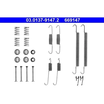 Imagem de ATE 03.0137 9147.2 Kit de acessórios, maxilas do travão BMW: 3 Sedan, Compact