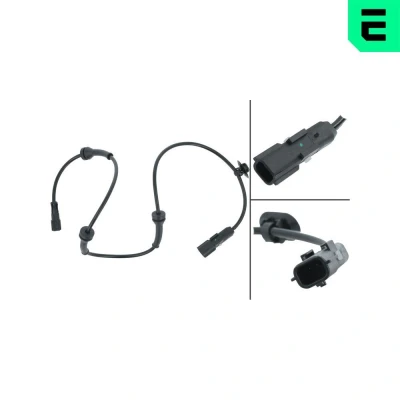 Imagem de OPTIMAL 06 S371 Sensor de ABS Eixo dianteiro activo 720mm RENAULT: MEGANE 2 Kombi, II Van / Hatchback,