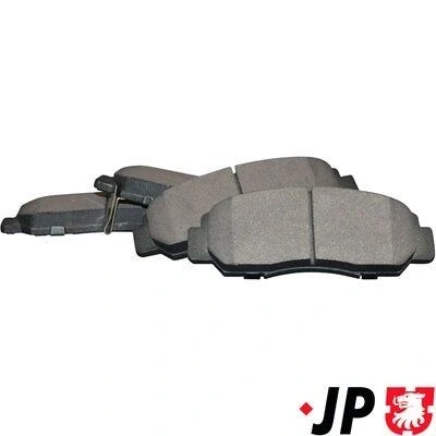 Imagem de JP GROUP 3463600810 Jogo de pastilhas para travão disco Eixo dianteiro com avisador sonoro desgaste HONDA: CIVIC 7 Hatchback, Accord Limousine