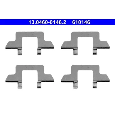 Imagem de ATE 13.0460 0146.2 Kit de acessórios, pastilhas travão CITROËN: C3 I Hatchback, C2 Hatchback