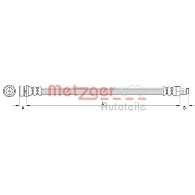 Imagem de METZGER 4110992 Mangueira de Travão 475