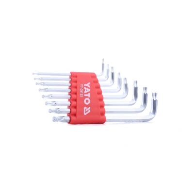 Imagem de YATO YT 05123 Kit de chaves parafusos angulares T9, T10, T15, T20, T25, T27, T30, T40 8