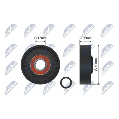 Imagem de NTY RNK FR 048 Rolo tensor, correia trapezoidal 70mm