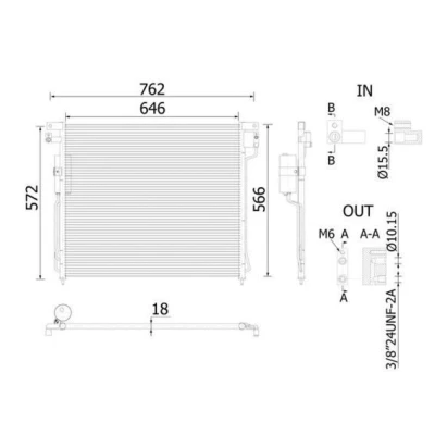 Imagem de MAHLE ORIGINAL AC 138 000S Condensador com secador 646 NISSAN: Pathfinder 3