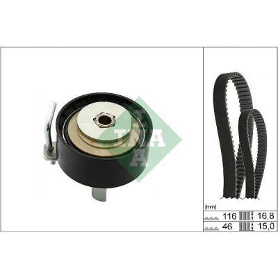 Imagem de Conjunto de regulação das válvulas (correia + polia) INA 530 0763 10