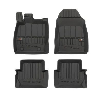 Imagem de FROGUM 3D407565 Conjunto de tapete chão Borracha à frente e atrás 4 preto FORD: FIESTA 6