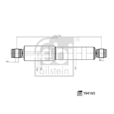 Imagem de FEBI BILSTEIN 194165 Amortecedor RENAULT: MASTER 2 Kasten, OPEL: Movano A Camião de plataforma / Chassis