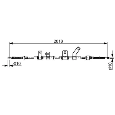 Imagem de BOSCH 1 987 482 516 Cabo de Freio Mão 2018